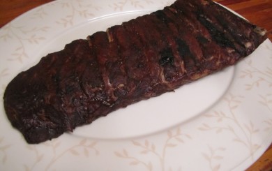 Dry Rubbed Oven Bakes Pork spare ribs