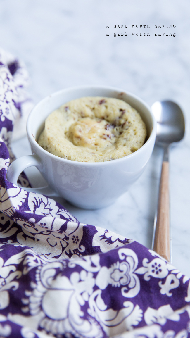 Chocolate Chip Banana Mug Bread Paleo Recipes, Glutenfree Recipes